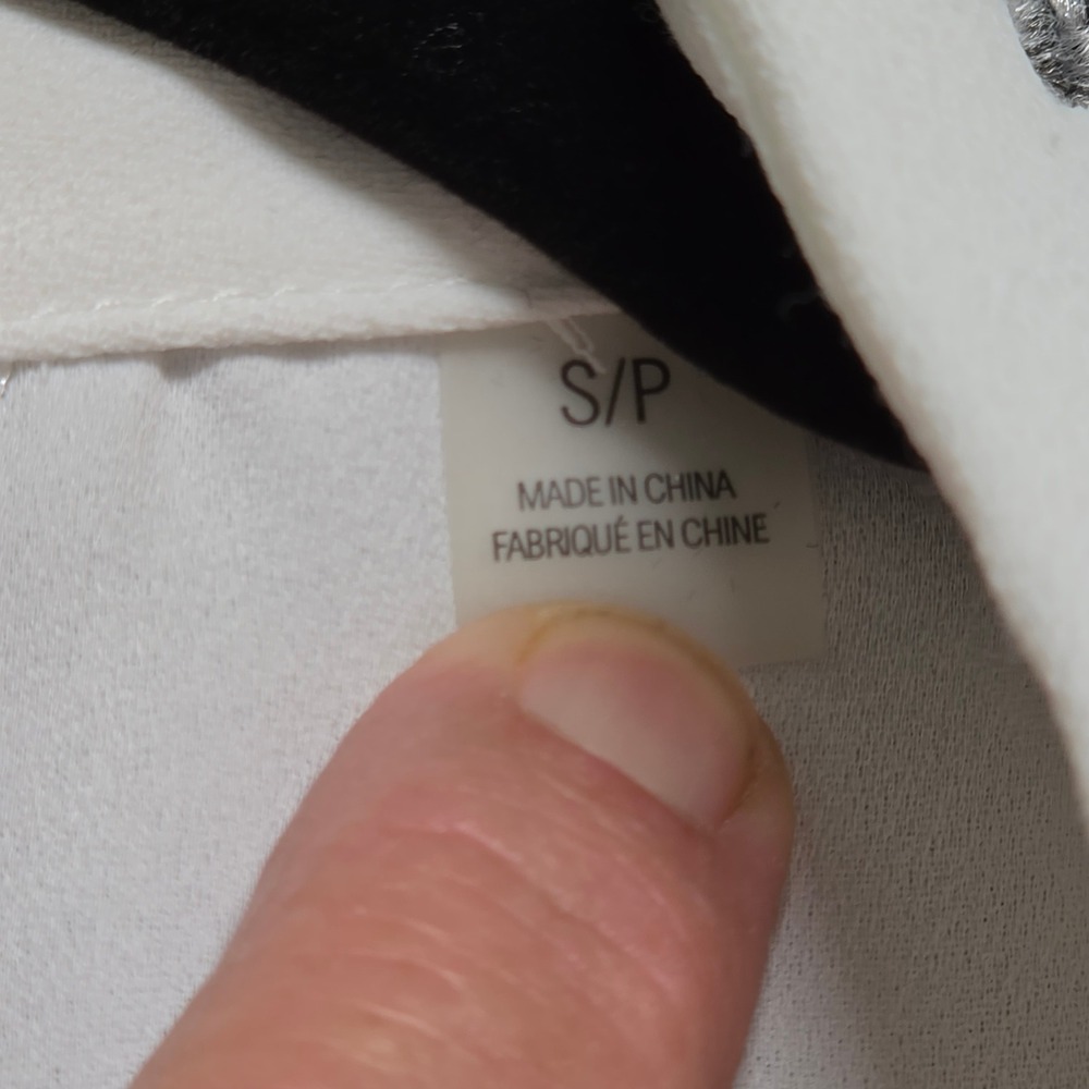 Tahari Blazer Women Small White Excellent Ruched 3/4 Sleeve Open Front Longline‎ - Picture 4 of 9